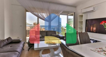 Квартира с тремя спальнями в Бечичах, 86м²