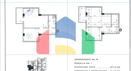 1+1 с балконом, р-н Шкемби Кавая, 64.5 м.кв