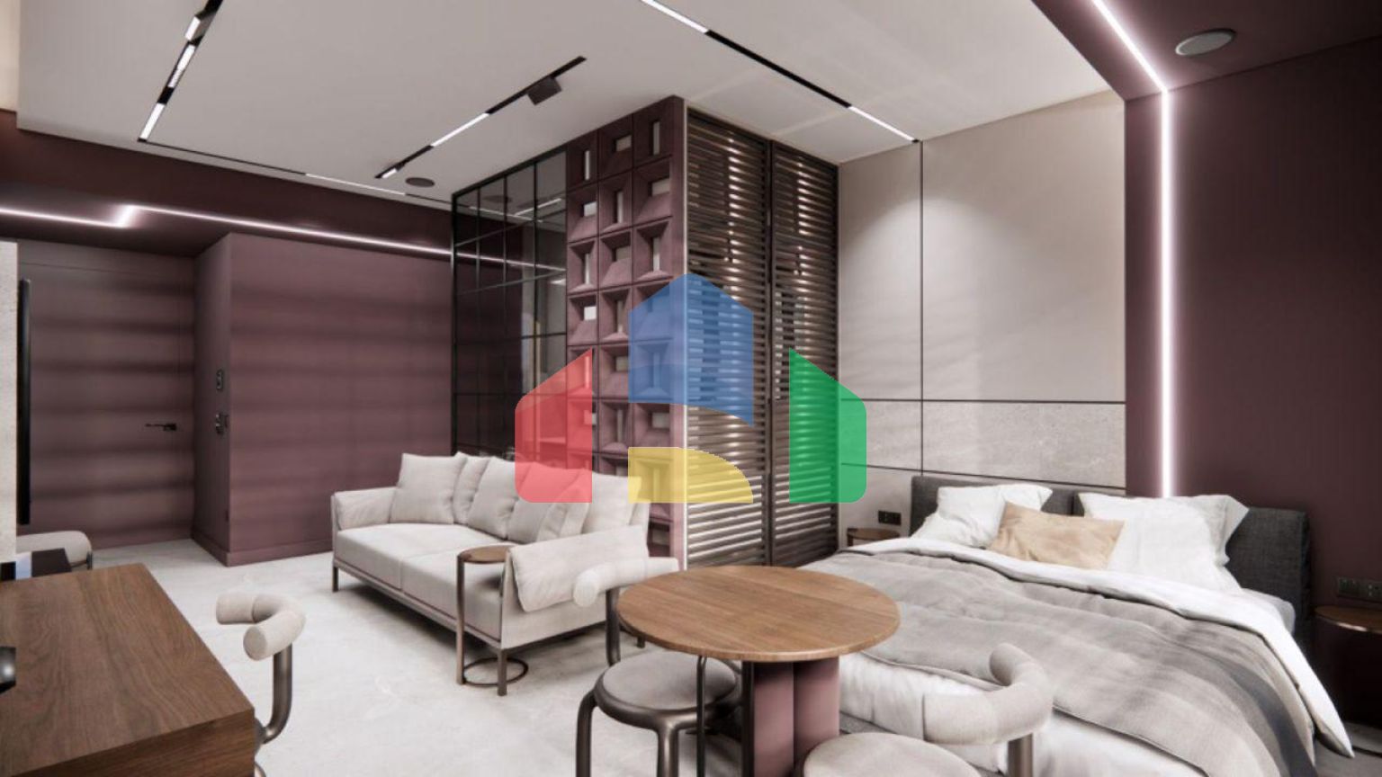 Студия с ремонтом, р-н Черрет, 42 м.кв