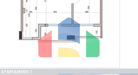 1+1 with balcony, new building in Golem area, 61.6 sq.m