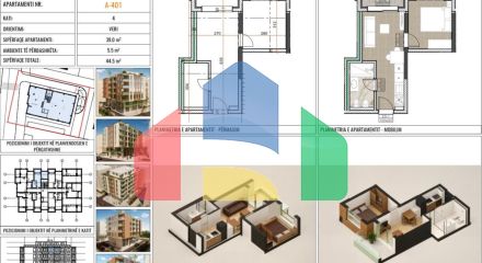 1+1, Mali I Robit, новострой, 44,5 м.кв