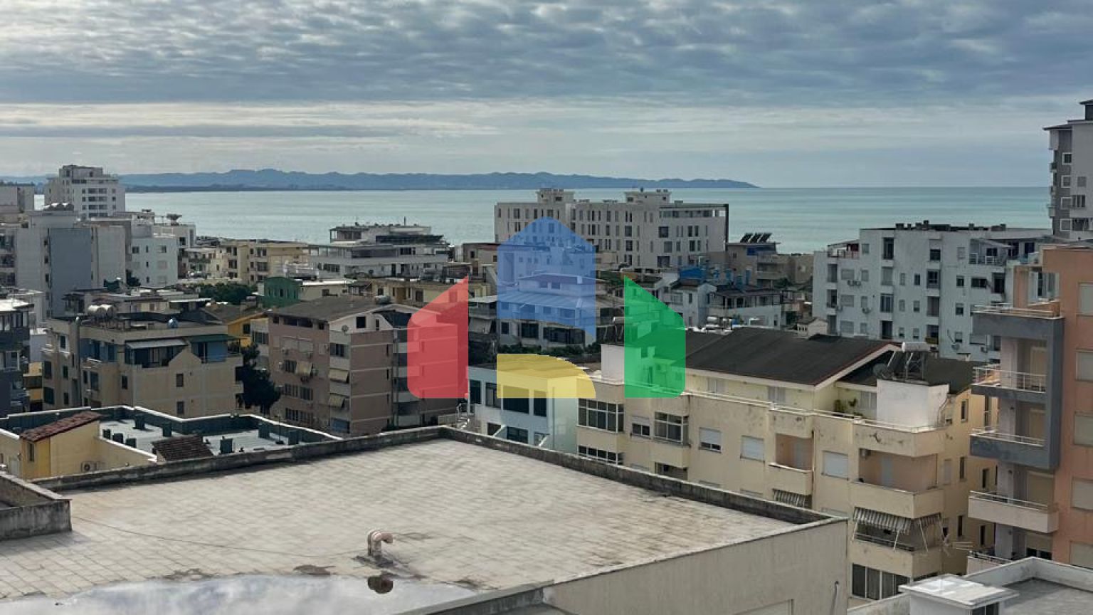 2+1+2 дуплекс с видом на море, Shkembi i Kavajes, 182 м.кв