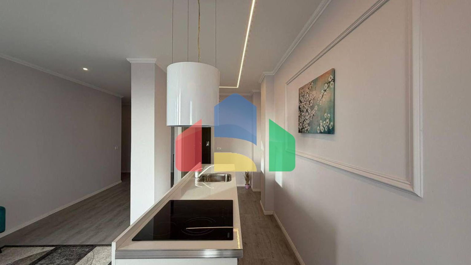 1+1 с балконом и видом на море, Durres, Plepa, 80 м.кв