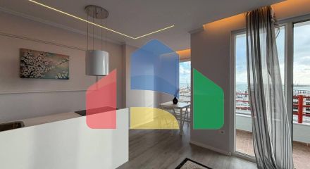 1+1 с балконом и видом на море, Durres, Plepa, 80 м.кв