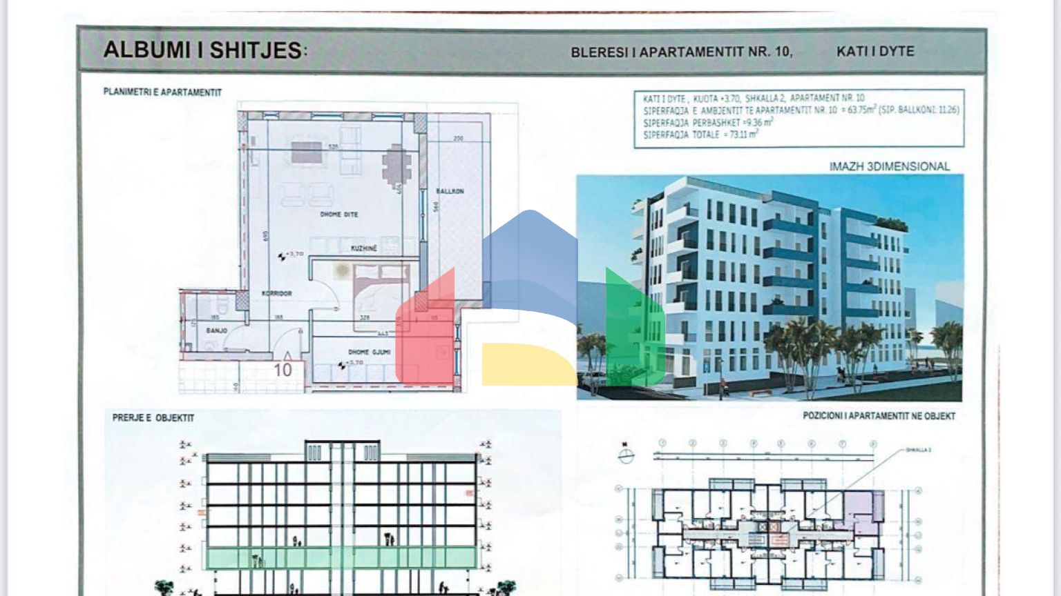 1+1, Golem, новострой, 73 м.кв