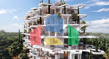 1+1 с балконом, Velipojë, 63,75 м.кв., новострой