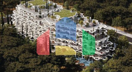 1+1 с балконом, Velipojë, 63,75 м.кв., новострой