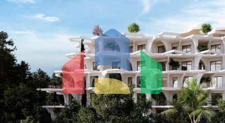 1+1 с балконом, Velipojë, 63,75 м.кв., новострой