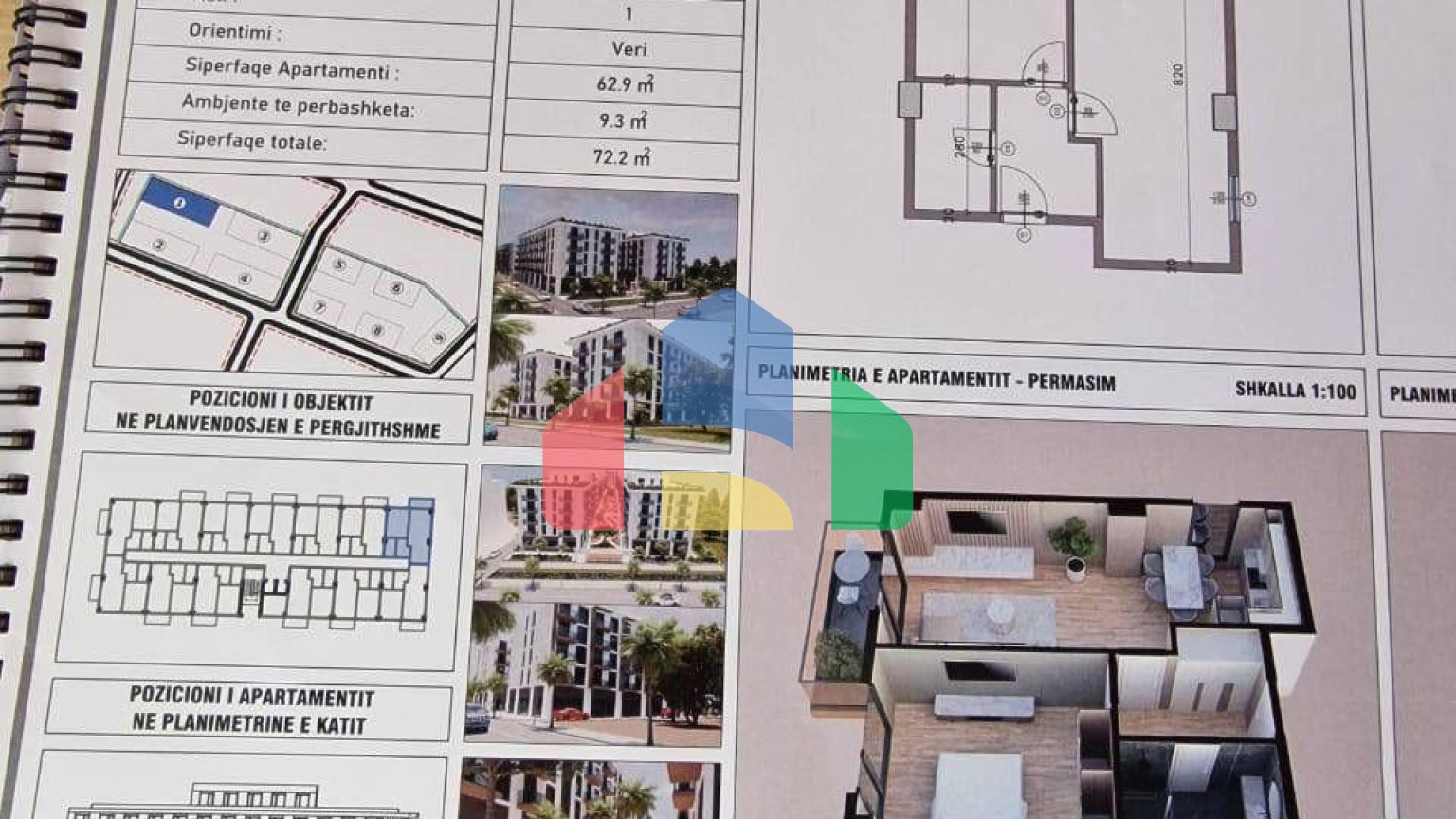 1+1 с балконом, Golem, 72 м.кв