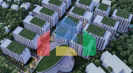 1+1 с балконом, Golem, 64 м.кв