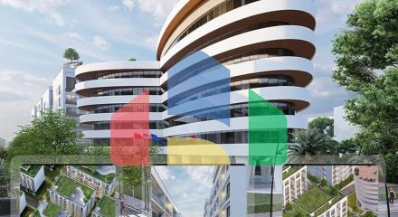 1+1 с балконом, Golem, 64 м.кв