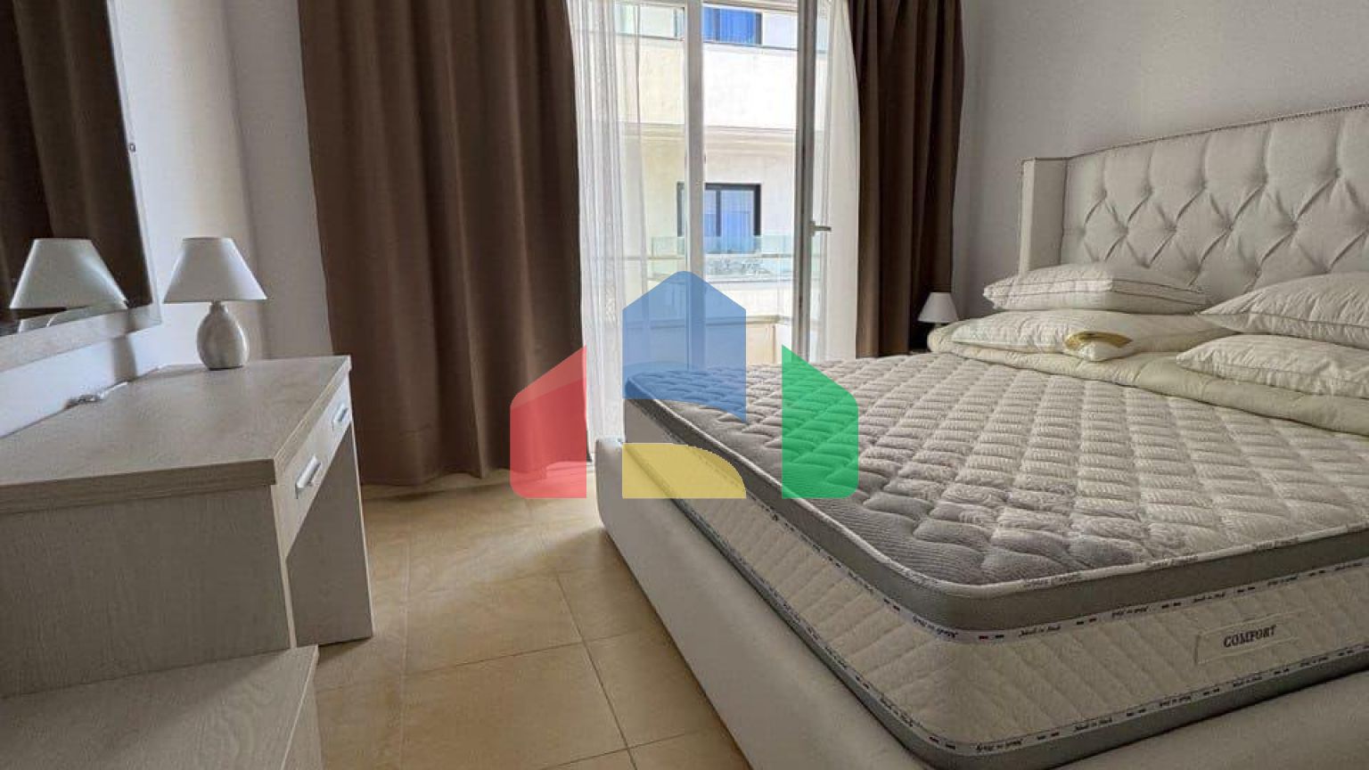 1+1 с видом на море, р-н Черрет, 71 м.кв 