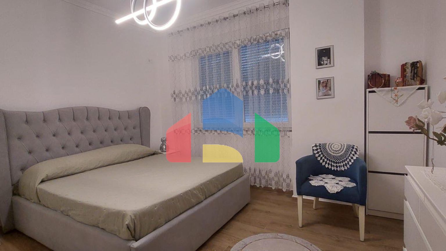 2+1+2 с балконом, р-н Пляж, Illiria, 91 м.кв