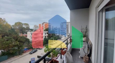 2+1+2 с балконом, р-н Пляж, Illiria, 91 м.кв