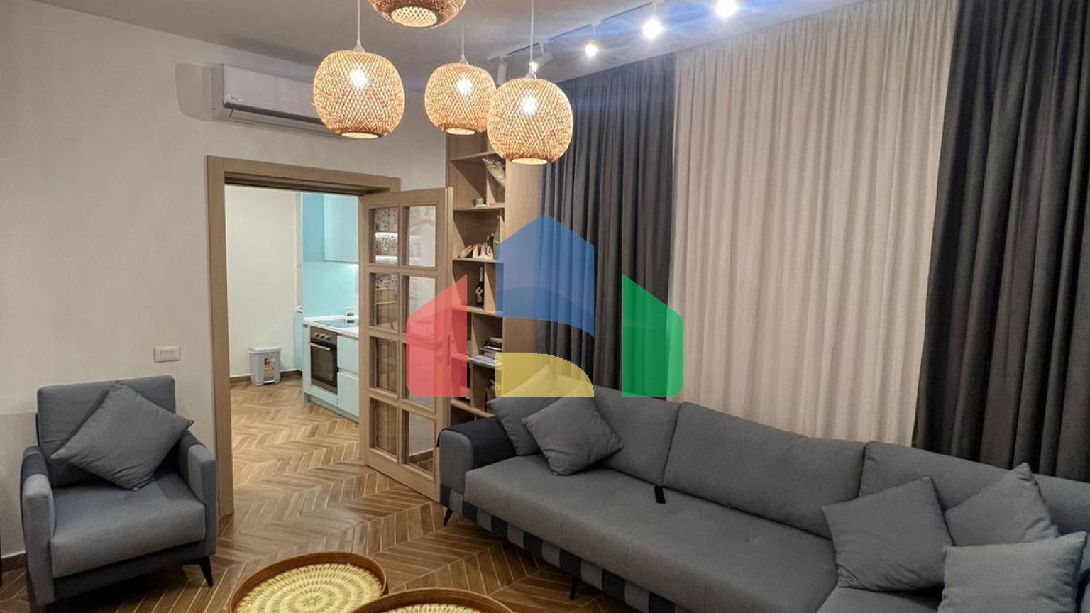 1+1 с террасой 73 м.кв, р-н Голем, 60,7 м.кв