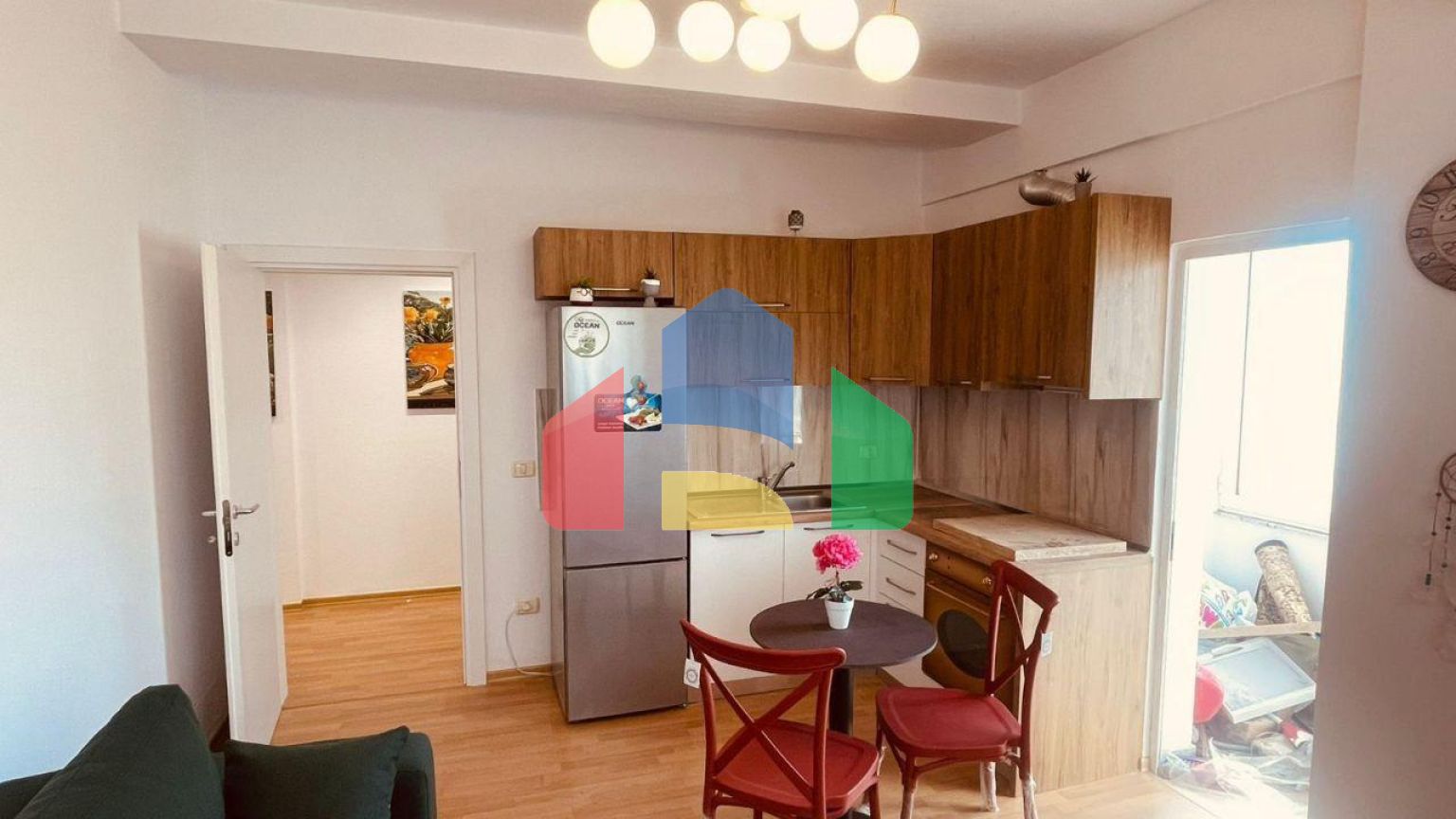 1+1 с балконом, район Пляж возле Diambe, 54 м.кв