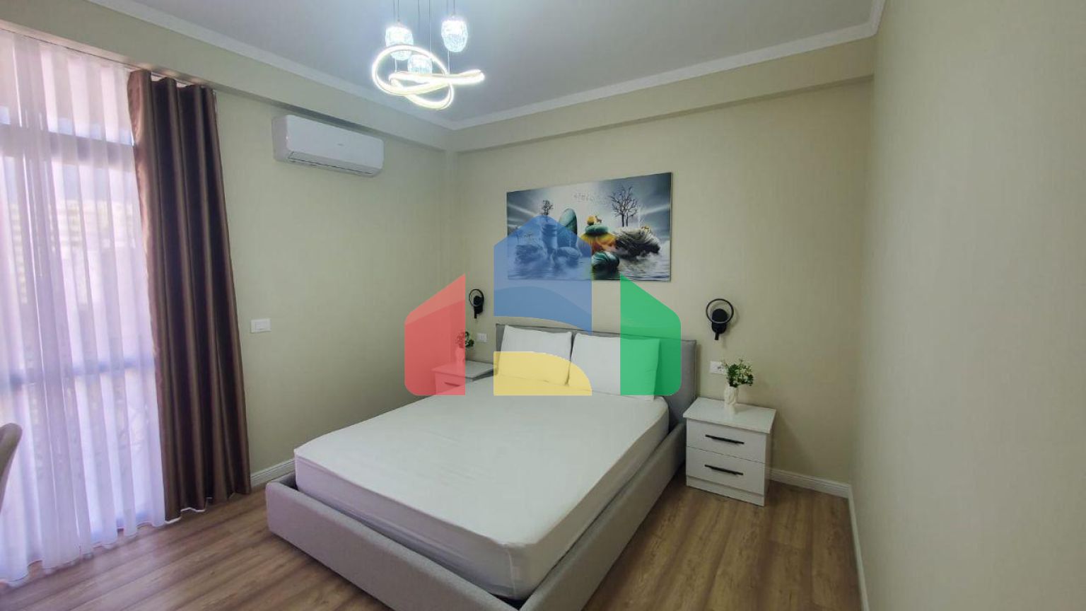 1+1 с балконом, район Пляж возле Spar, 56 м.кв