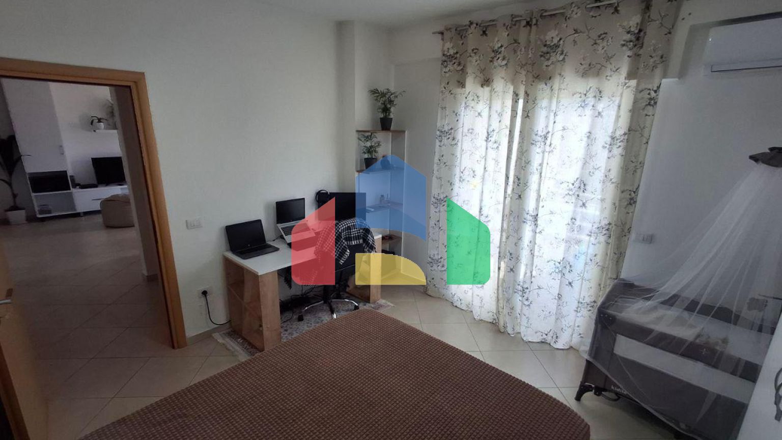 1+1 с двумя балконами, Влера, 84 м.кв