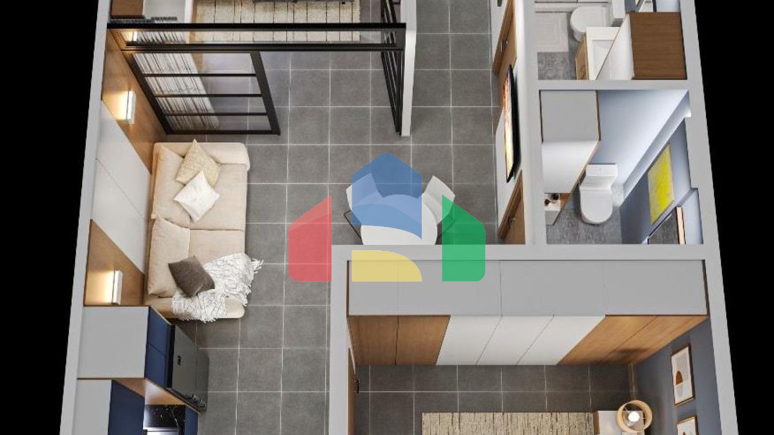 2+1 с видом на море, р-н Пляж Иллирия, 67,4 м.кв