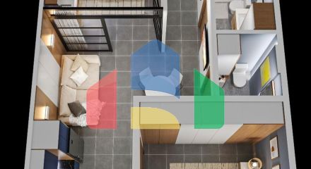 2+1 с видом на море, р-н Пляж Иллирия, 67,4 м.кв