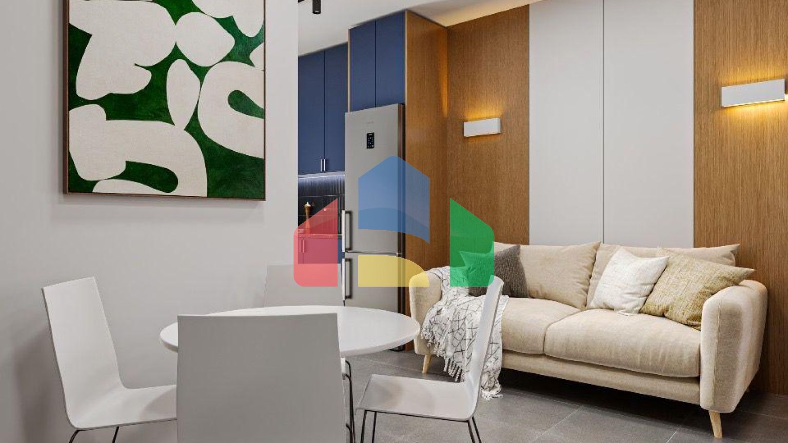 2+1 с видом на море, р-н Пляж Иллирия, 67,4 м.кв