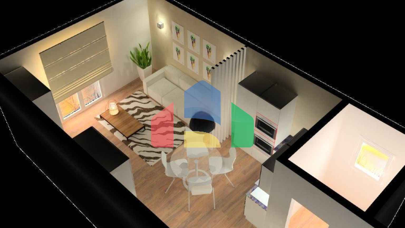 2 студии с балконом, город Влера на Лунгомаре, 97 м.кв