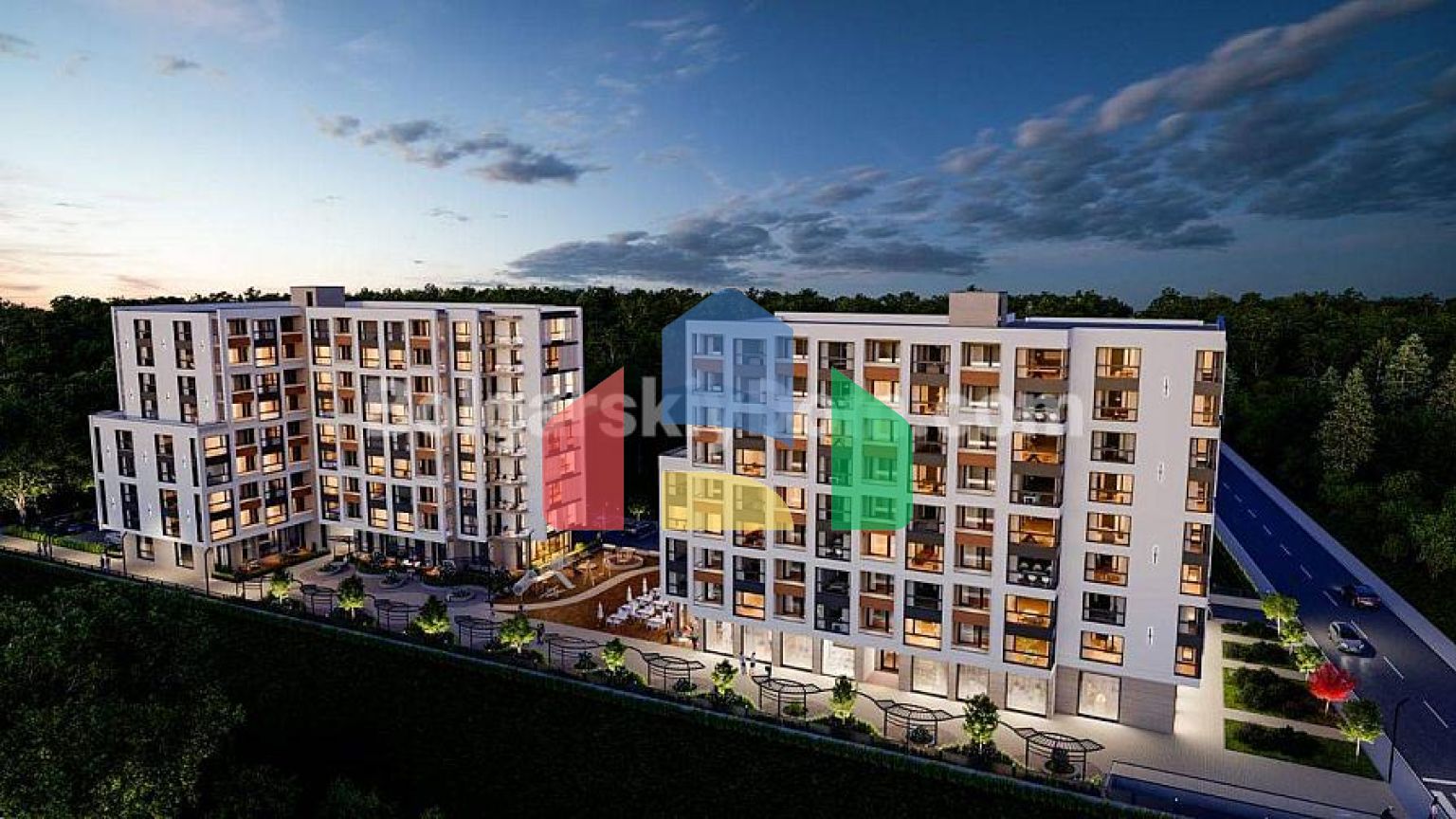 Двокімнатна квартира з підземним гаражем в Тіффані Гарденс