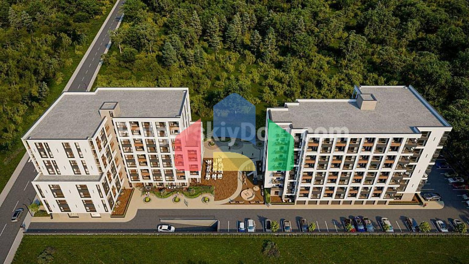 Двокімнатна квартира з підземним гаражем в Тіффані Гарденс