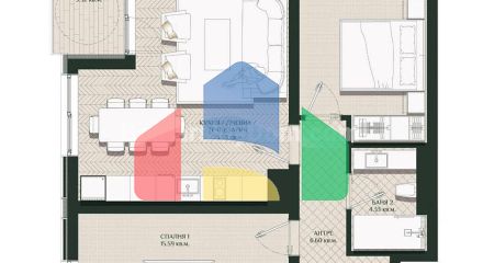 Трикімнатна квартира в Аріа 2