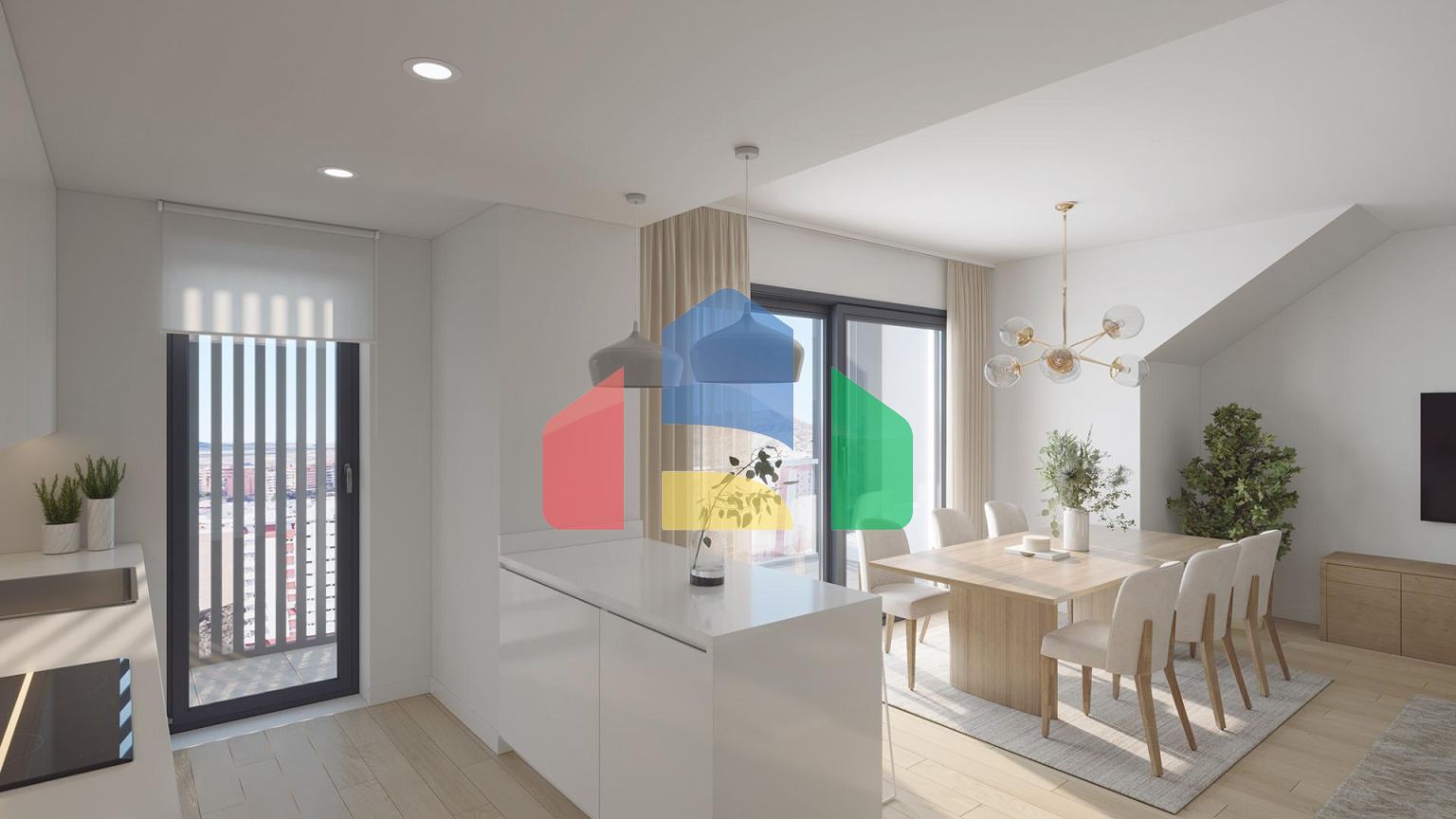 Новый жилой дом в Сан-Агустине, Аликанте, с потрясающим видом на город и море.