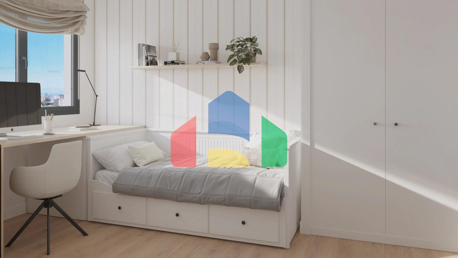 Новый жилой комплекс в Аликанте с открытыми видами на город.