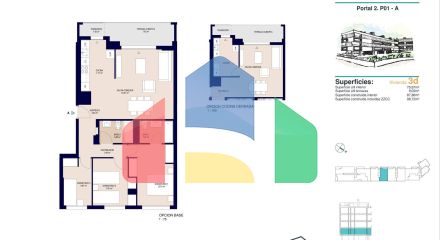 Новый жилой комплекс в Аликанте с открытыми видами на город.