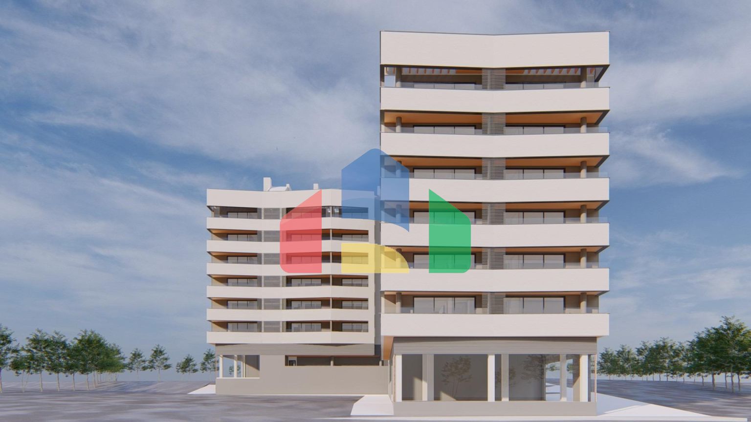 Дома новой постройки на «Золотой миле»