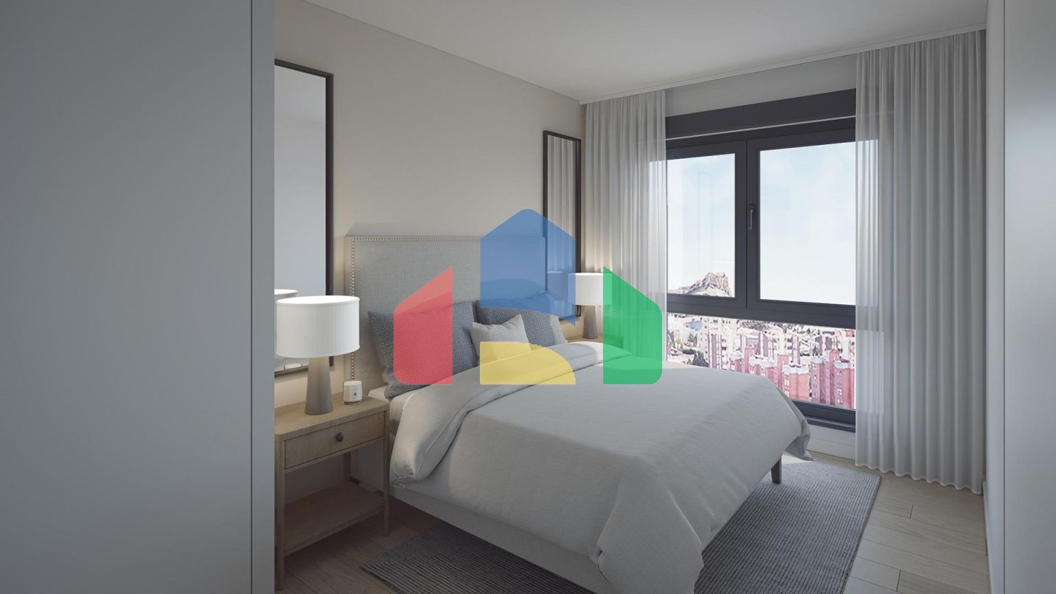 Новый жилой дом в Сан-Агустине, Аликанте, с потрясающим видом на город и море.