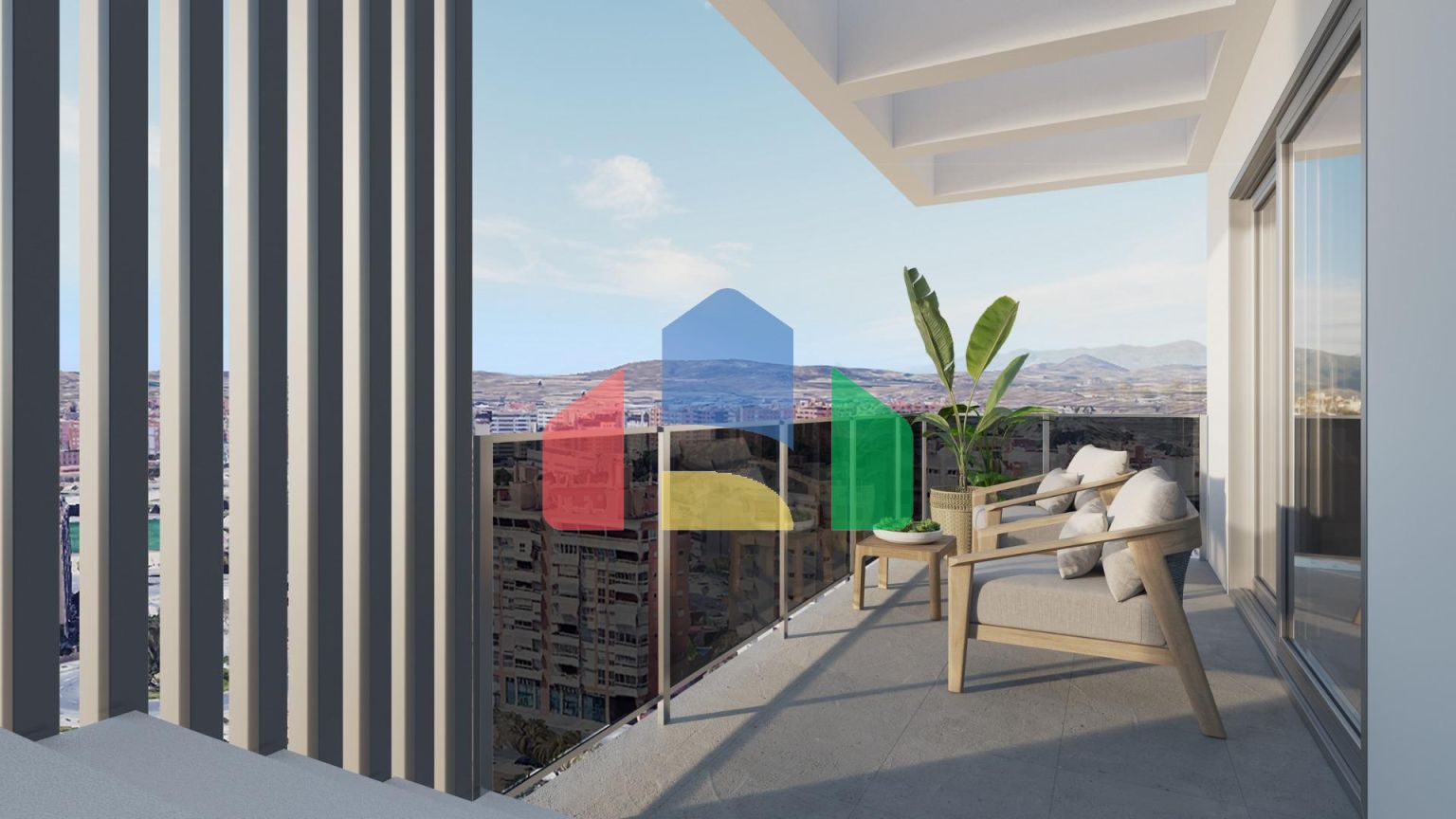 Новый жилой дом в Сан-Агустине, Аликанте, с потрясающим видом на город и море.