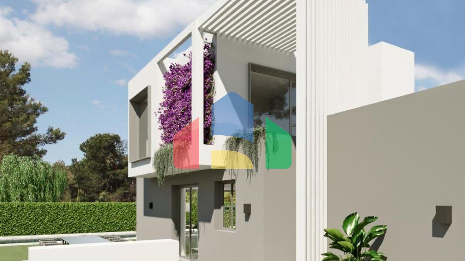 Отдельные дома с садом и бассейном