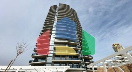 СОВЕРШЕННО НОВЫЙ ДИЗАЙН КВАРТИРЫ С ВИДОМ НА МОРЕ НА ПЛЯЖЕ ПОНИЕНТЕ, БЕНИДОРМ