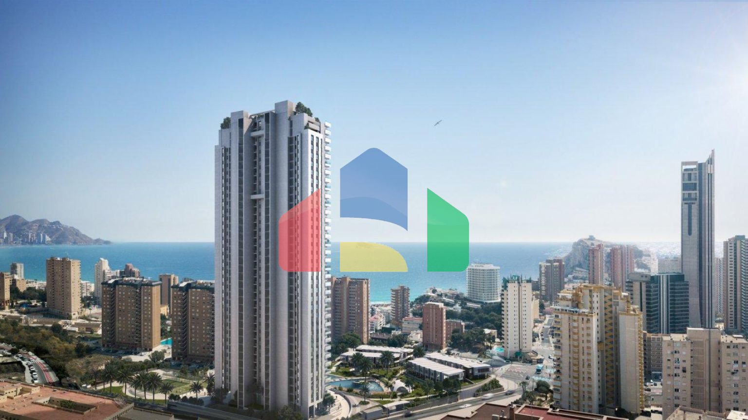 Расположенный в Бенидорме новый жилой комплекс, квартиры с видом на море, Плайя де Пониенте