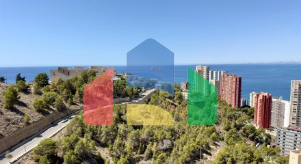 Квартира с видом на море с туристической лицензией в Бенидорме