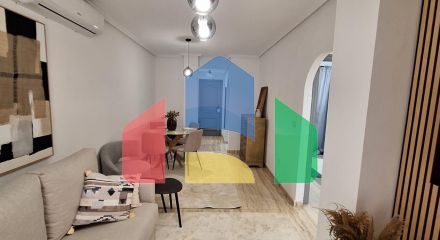 Эксклюзивная квартира с фантастическим дизайном и новым ремонтом: 2спальни, 1ванная,150 м. до пляжа