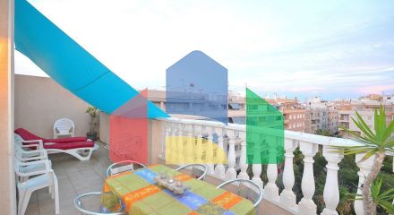 ПЕНТХАУС В ЛУЧШЕМ РАЙОНЕ ТОРРЕВЬЕХЕ. ОГРОМНАЯ ТЕРРАСА. 3 СПАЛЬНИ. 2 ВАННЫЕ КОМНАТЫ.