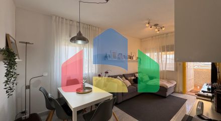 БУНГАЛО ВЕРХНИЙ ЭТАЖ ПОСЛЕ РЕМОНТА У ПРИВАТНЫМ СОЛЯРИЕМ 42 М2. 2 СПАЛЬНИ. 1 ВАННАЯ. ПЛОЩАДЪ 51 М2.