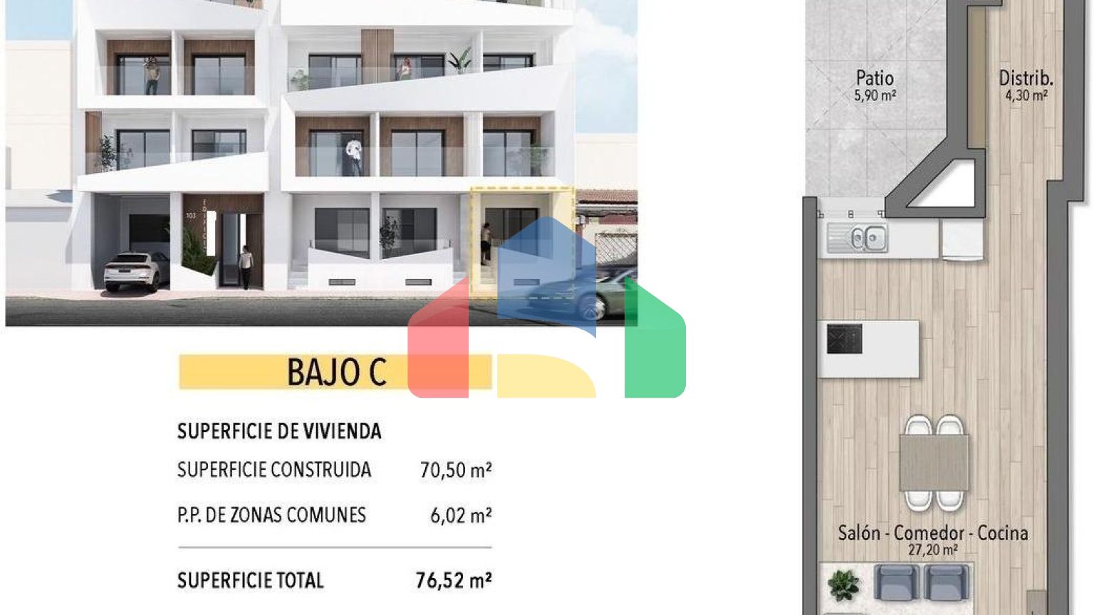 Современные апартаменты в 250 метрах от пляжа Эль Кура в Торревьехе