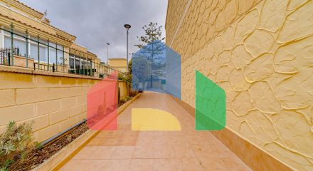 Large corner semi-detached house with sea views,
