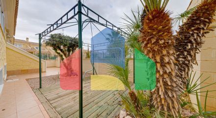 Large corner semi-detached house with sea views,