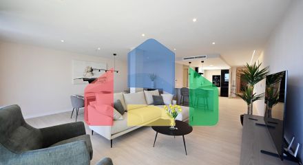 Роскошная квартира на первой линии с прямым видом на море, 3 спальни, 2 ванные комнаты