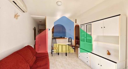 АПАРТАМЕНТЫ С ГАРАЖОМ И БАССЕЙНОМ В 500 МЕТРАХ ОТ ПЛЯЖА. 2 СПАЛЬНИ. 1 ВАННАЯ КОМНАТА. 60 М2.