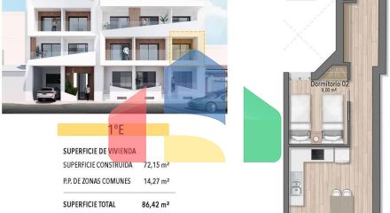 Современные апартаменты в 250 метрах от пляжа Эль Кура в Торревьехе