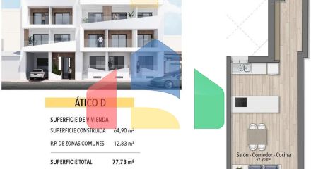 Современные апартаменты в 250 метрах от пляжа Эль Кура в Торревьехе
