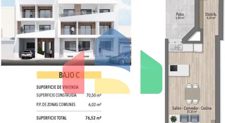 Современные апартаменты в 250 метрах от пляжа Эль Кура в Торревьехе
